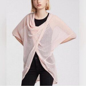 All Saints Itat Twist Tee in Candy Pink